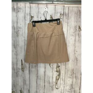 Will It - Cargo Skort in a tan/khaki color polyester blend size - 10 (W28 / L16